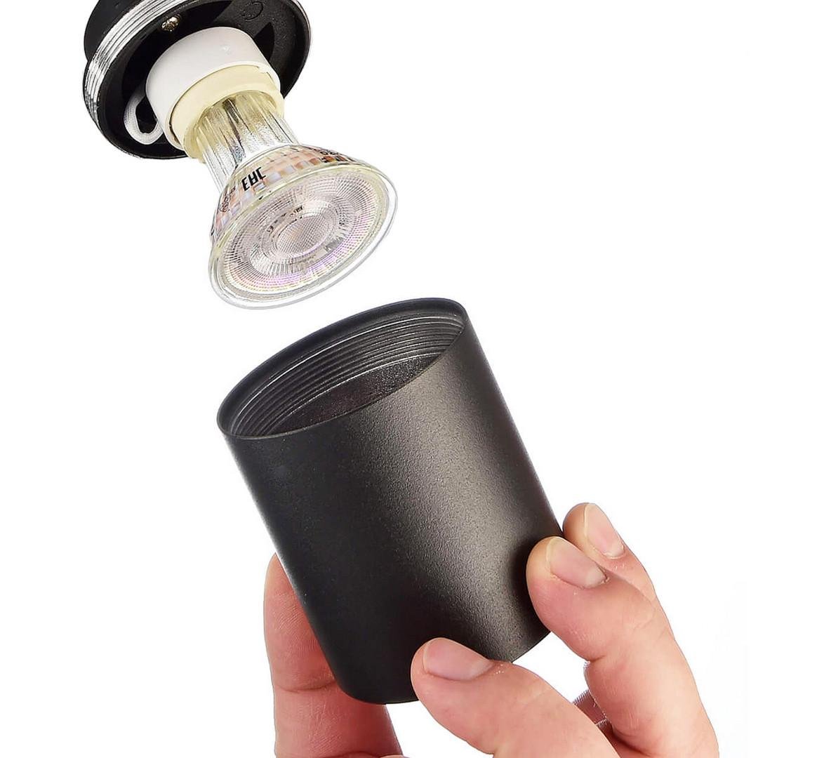 IMPR 707156 Deko-Light 1-fázový kolejnicový systém bodové svítidlo Can max. 7,5W GU10 černá 134 mm (obrázek 5)