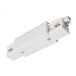 Obrázek pro produkt Deko-Light 1-fázový kolejnicový systém, D One podélná spojka s napájením levé-pravé, 220-240V bílá RAL 9016 121 mm - DEKOLIGHT