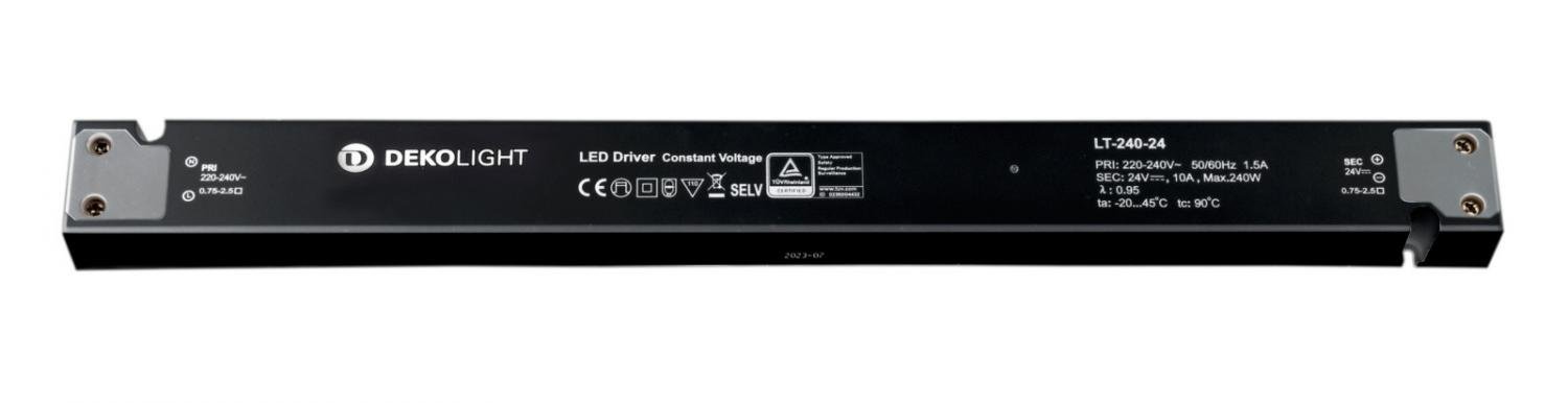 IMPR 862265 Deko-Light napájení (CV, DC), LONG-FLAT, CV, LT-240-24, 220-240V konstantní napětí 0-10000mA IP20 24V DC 240 W - LIGHT IMPRESSIONS