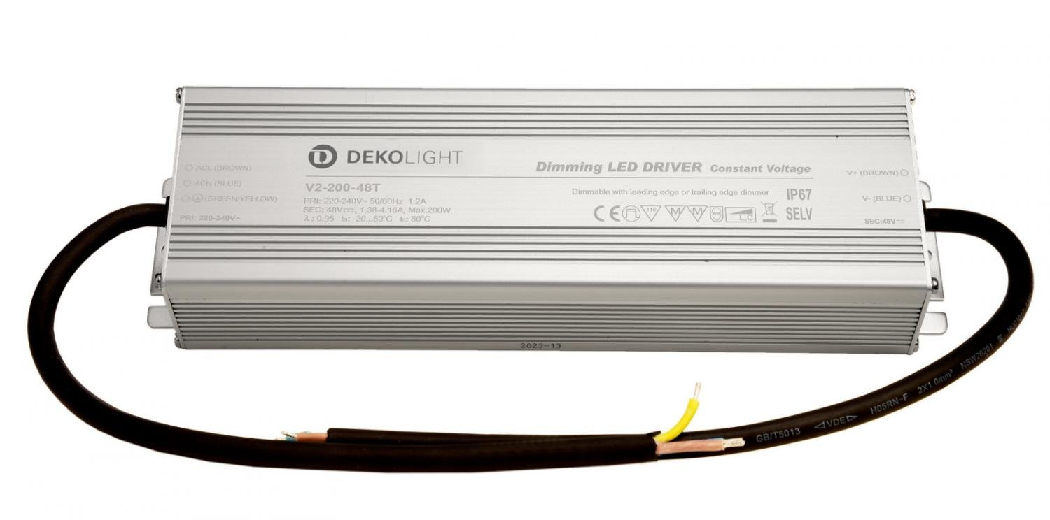 IMPR 872143 Deko-Light napájení (CV, DC) stmívatelné, LED-napájení, IP, DIM, konstantní napětí 1380-4160 mA IP67 stmívatelné 48V DC 66-200 W - LIGHT IMPRESSIONS