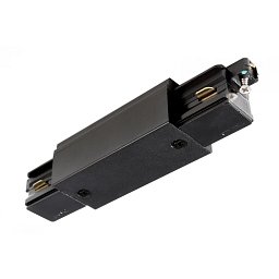 Obrázek pro produkt Deko-Light 1-fázový kolejnicový systém, D One podélná spojka s napájením, 220-240V černá RAL 9011 121 mm - DEKOLIGHT
