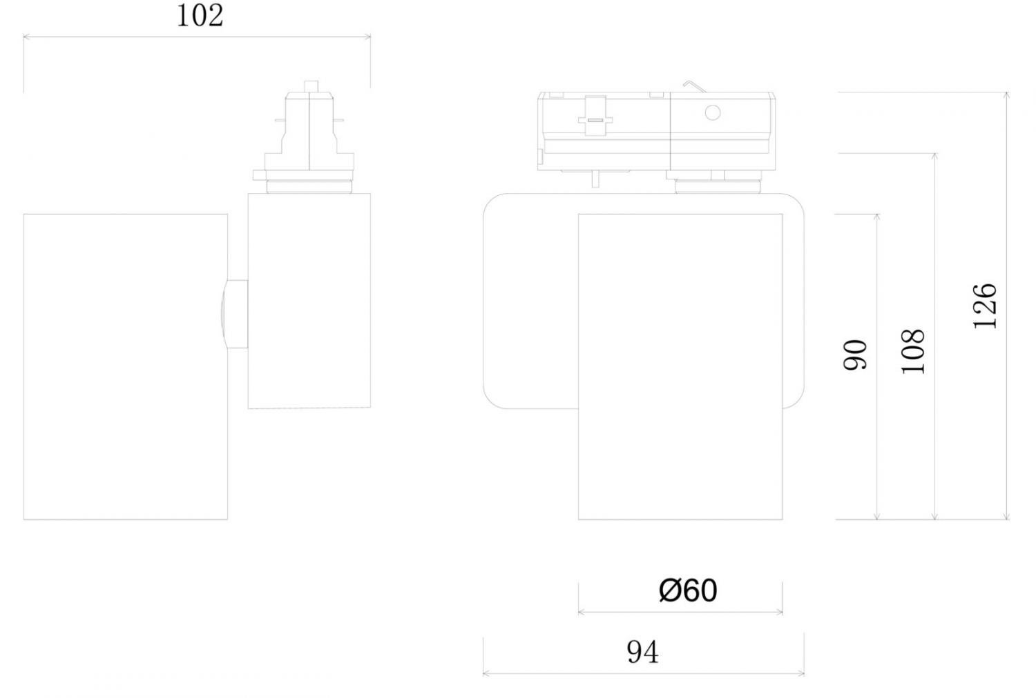 IMPR 707185 Deko-Light 1-fázový kolejnicový systém bodové svítidlo, Nihal Mini, 10,9 W, DIM, 220-240V 2700 K bílá 94 mm (obrázek 2)
