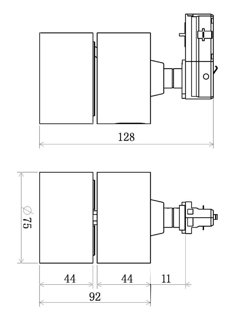 IMPR 707187 Deko-Light 1-fázový kolejnicový systém bodové svítidlo, Uni II Mini, Tilt, 11,3 W, DIM, 2700 K, 220-240V bílá 160 mm (obrázek 4)
