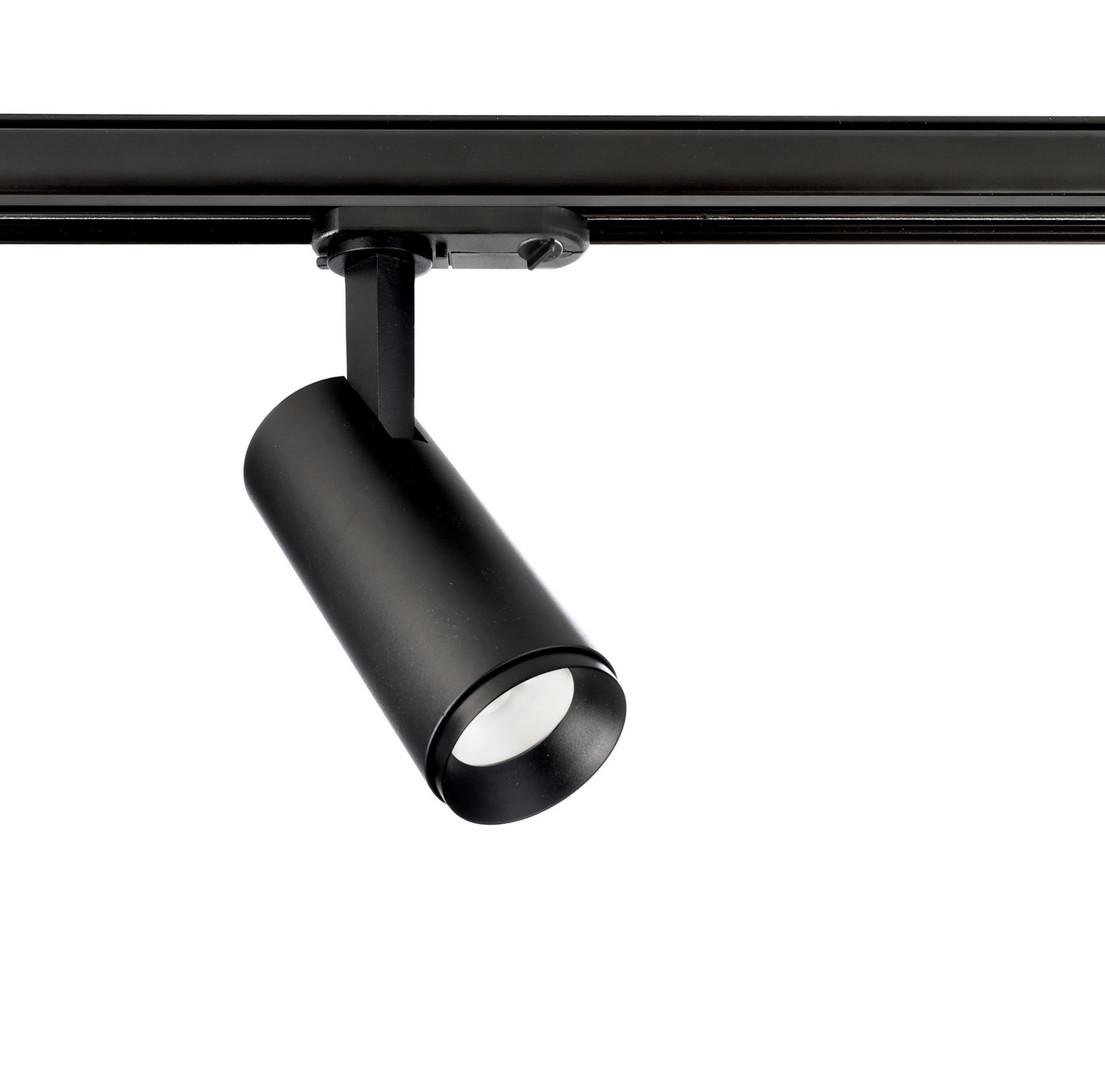 IMPR 707166 Deko-Light 1-fázový kolejnicový systém bodové svítidlo, Lucea, Tilt, 6 W, DIM, 2700 K, 220-240V tmavě černá RAL 9005 - LIGHT IMPRESSIONS