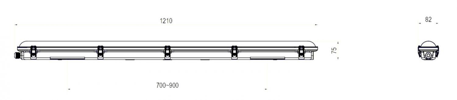 IMPR 730487 Deko-Light prachotěsné svítidlo Tri Proof Basic, Motion, 36 W, 4000 K, 220-240V 5040 lm 1210 mm (obrázek 10)