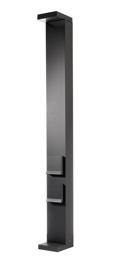 IMPR 733070 Deko-Light sloupek se zásuvkami Lerna 1000, 7,4 W, 3000/4000K, 220-240V 237 lm 120 mm tmavěšedá IP 65