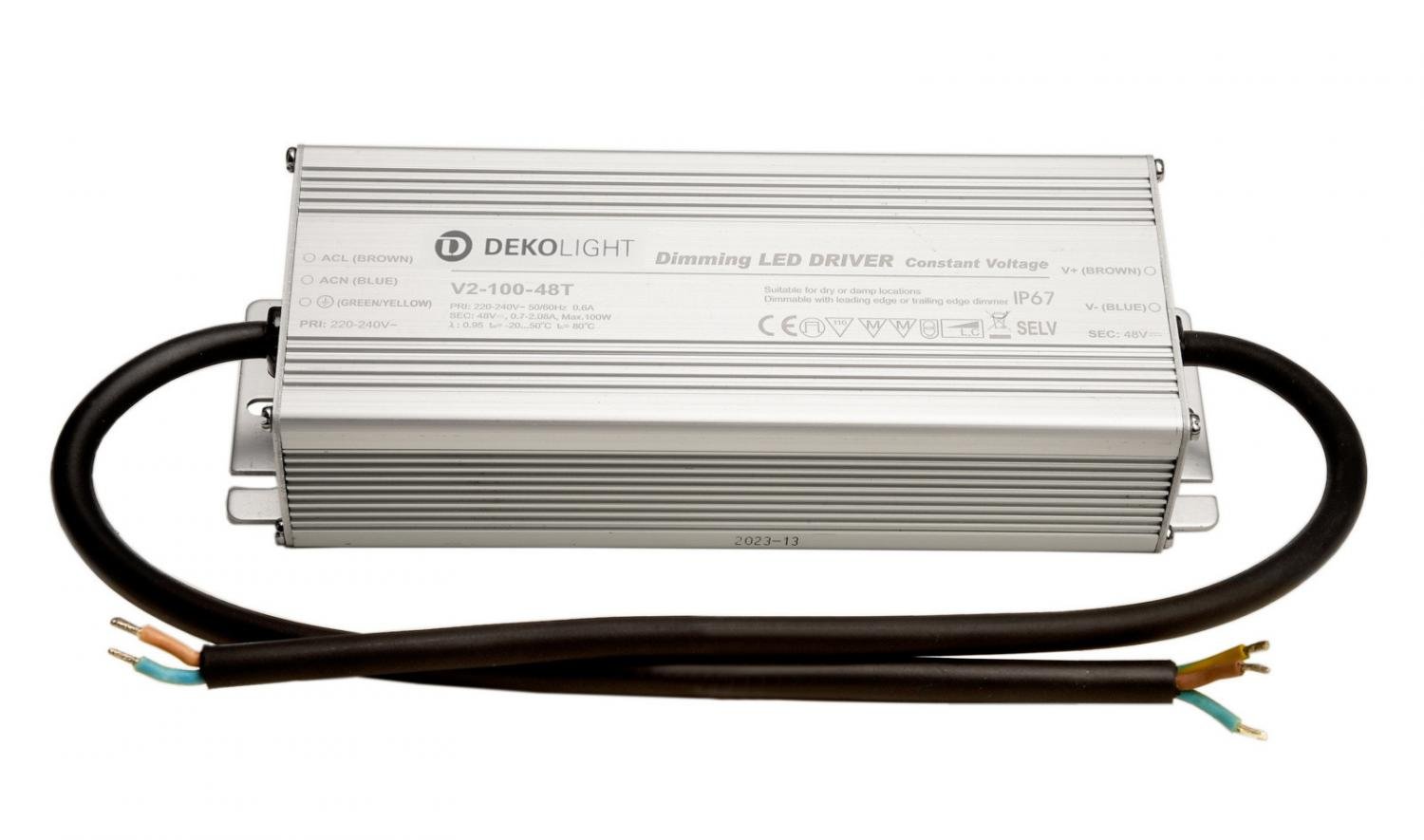 IMPR 872142 Deko-Light napájení (CV, DC) stmívatelné, LED-napájení, IP, DIM, CV, konstantní napětí 700-2080 mA IP67 stmívatelné 48V DC 33-100 W - LIGHT IMPRESSIONS