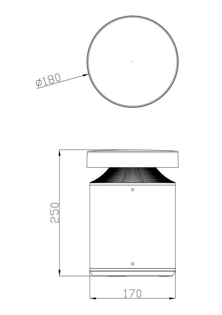 IMPR 730492 Deko-Light stojací svítidlo, Faro 25, 24 W, DALI, 3000 K, 220-240V 1124 lm šedá IP65 (obrázek 5)