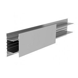 Obrázek pro produkt Deko-Light profil, PLANO BSH pro montáž na stěnu, 85 x 38mm, alu elox LED-nosič, 2m, hliník, hliník, stříbrná elox 2000 mm - DEKOLIGHT