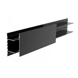 Obrázek pro produkt Deko-Light profil, PLANO BSH pro montáž na stěnu, 85 x 38mm, černá LED-nosič, 2m, hliník, černá, hloubka černá 2000 mm - DEKOLIGHT
