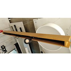 Obrázek pro produkt Svítidlo závěsné CUBUS WOOD 1050mm vč. spotu / mřížky / závěsu ON/OFF - ARCHILIGHT
