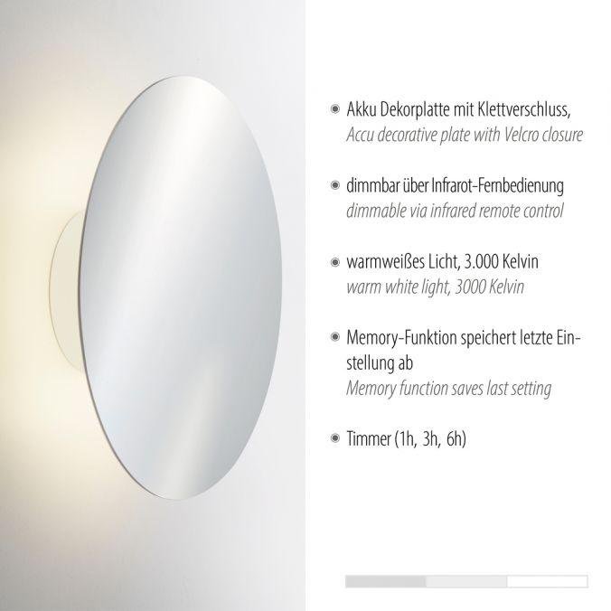 PN 8153-17 AKKU PUNTU LED svítidlo na baterie 25cm chrom s časovačem USB stmívatelné 3000K - PAUL NEUHAUS (obrázek 3)