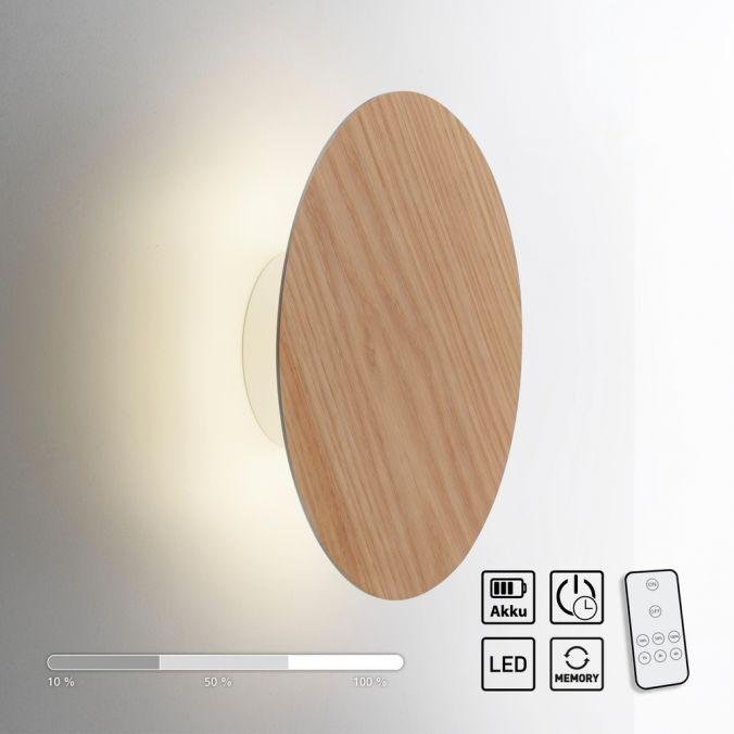 PN 8153-79 AKKU PUNTU LED svítidlo na baterie 25cm přírodní dřevo s časovačem USB stmívatelné 3000K - PAUL NEUHAUS (obrázek 11)