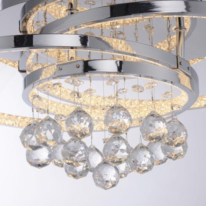 PN 6267-17 ROTAZO LED stropní svítidlo chrom s křišťalovými přívěsky  krokově stmívatelné 3000K - PAUL NEUHAUS (obrázek 4)