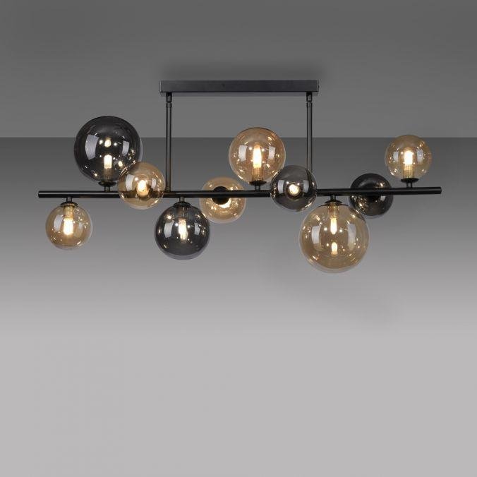 PN 6583-18 POPSICLE LED stropní svítidlo černé kruhové kouřové a jantarové sklo teplá bílá 3000K - PAUL NEUHAUS (obrázek 7)