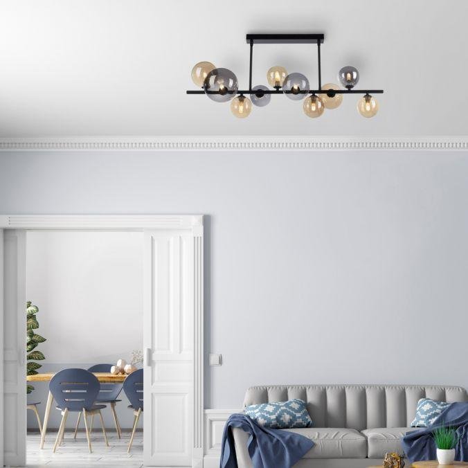 PN 6583-18 POPSICLE LED stropní svítidlo černé kruhové kouřové a jantarové sklo teplá bílá 3000K - PAUL NEUHAUS (obrázek 9)