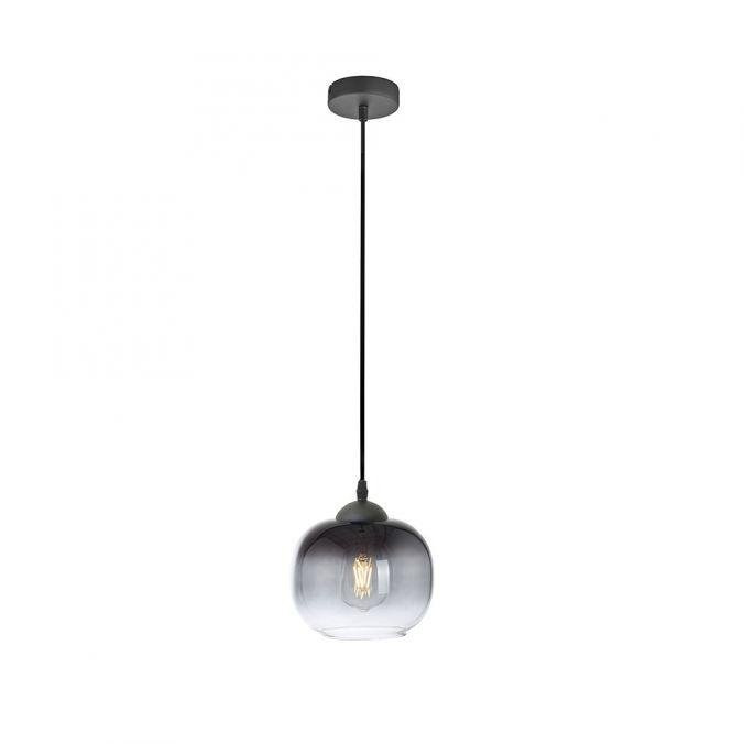 LD 15420-18 ZEA LED závěsné svítidlo 1 ramenné černé kouřové sklo moderní do interiéru - LEUCHTEN DIREKT / JUST LIGHT