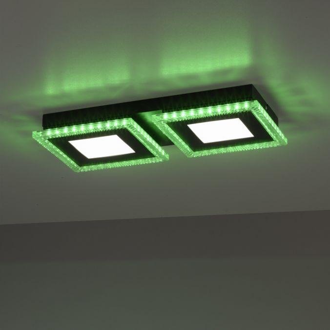 LD 14512-18 ACRI LED stropní svítidlo černé RGB, CCT stmívatelné s dálkovým ovládáním RGB+2700-5000K - LEUCHTEN DIREKT / JUST LIGHT (obrázek 8)