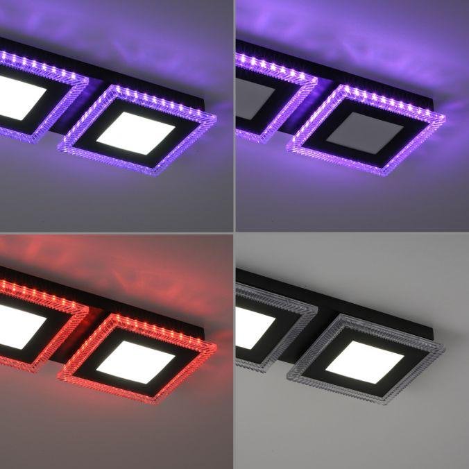 LD 14512-18 ACRI LED stropní svítidlo černé RGB, CCT stmívatelné s dálkovým ovládáním RGB+2700-5000K - LEUCHTEN DIREKT / JUST LIGHT (obrázek 12)