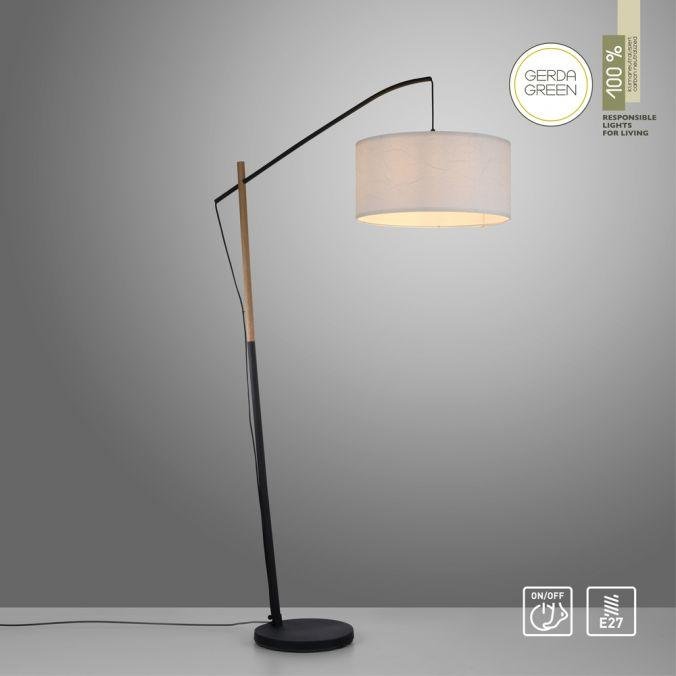 LD 14185-16 GREEN SOFI LED stojací svítidlo černé s imitací dřeva šňůrový vypínač nadčasový design - LEUCHTEN DIREKT / JUST LIGHT (obrázek 11)