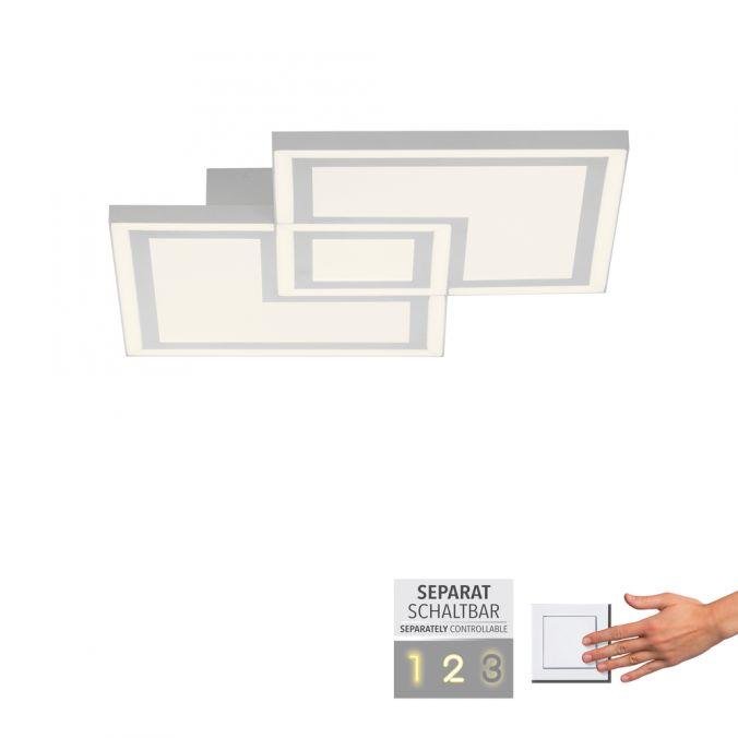 LD 14880-16 BEDGING LED stropní svítidlo bílé ovládání vypínačem teplé bílé světlo paměťová funkce 3000K - LEUCHTEN DIREKT / JUST LIGHT