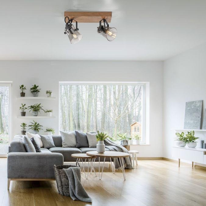 LD 11448-79 GREEN LANG LED stropní svítidlo 2 ramenné přírodní dřevo dub nastavitelné - LEUCHTEN DIREKT / JUST LIGHT (obrázek 2)