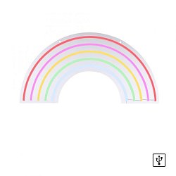 Obrázek pro produkt NEON-RAINB LED nástěnné svítidlo motiv duhy vícebarevné USB šňůrový vypínač dekorativní - LEUCHTEN DIREKT / JUST LIGHT