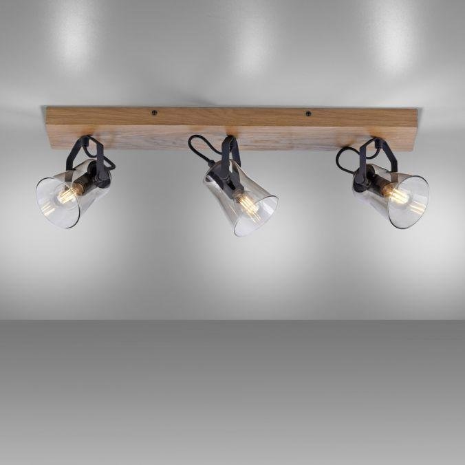 LD 11449-79 GREEN LANG LED stropní svítidlo 3 ramenné přírodní dřevo dub nastavitelné - LEUCHTEN DIREKT / JUST LIGHT (obrázek 5)