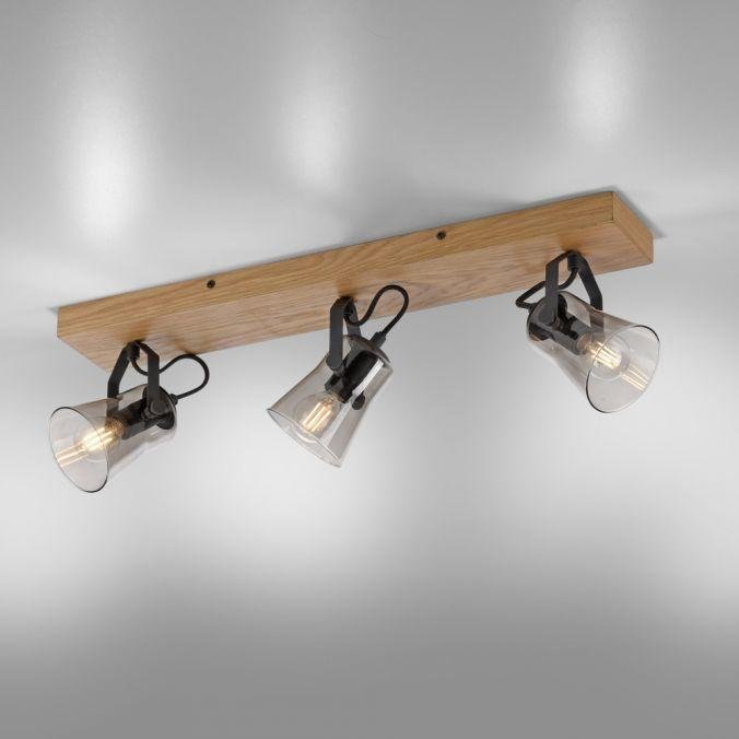 LD 11449-79 GREEN LANG LED stropní svítidlo 3 ramenné přírodní dřevo dub nastavitelné - LEUCHTEN DIREKT / JUST LIGHT (obrázek 9)