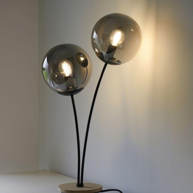 LD 11390-79 GREEN WIDO LED stolní lampa dřevo kouřová barva šňůrový vypínač IP20 do interiéru - LEUCHTEN DIREKT / JUST LIGHT (obrázek 4)