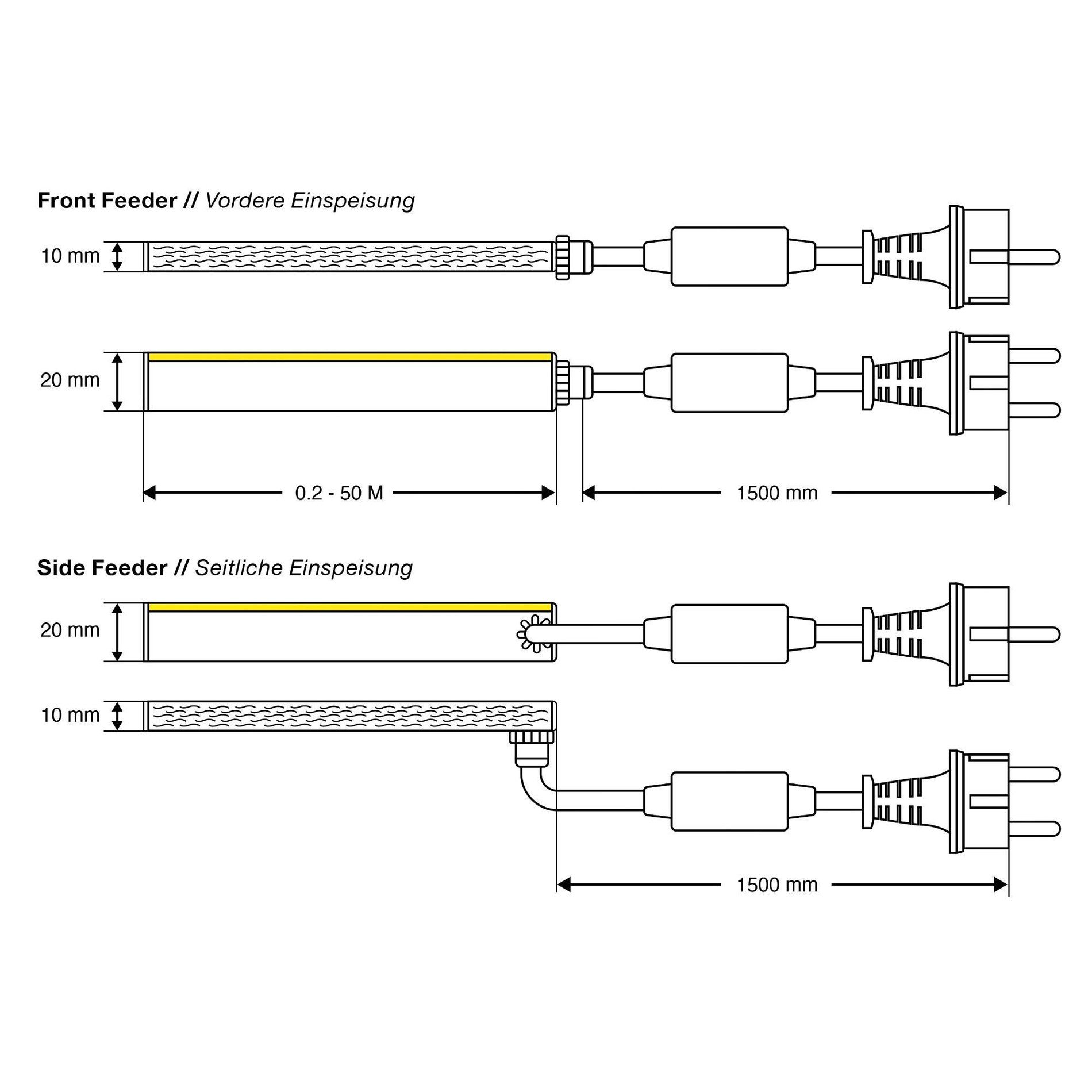 SLC SM17201 LED pásek Neon Flex 230V Side 1-50m 8W/m 266lm/m 3000K Ra80 stmívatelný IP65 1m - TLG (obrázek 4)