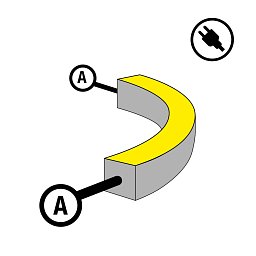 Obrázek pro produkt Napájení pro LED pásek NeonFlex 230V Side-Bend Mono A - TLG