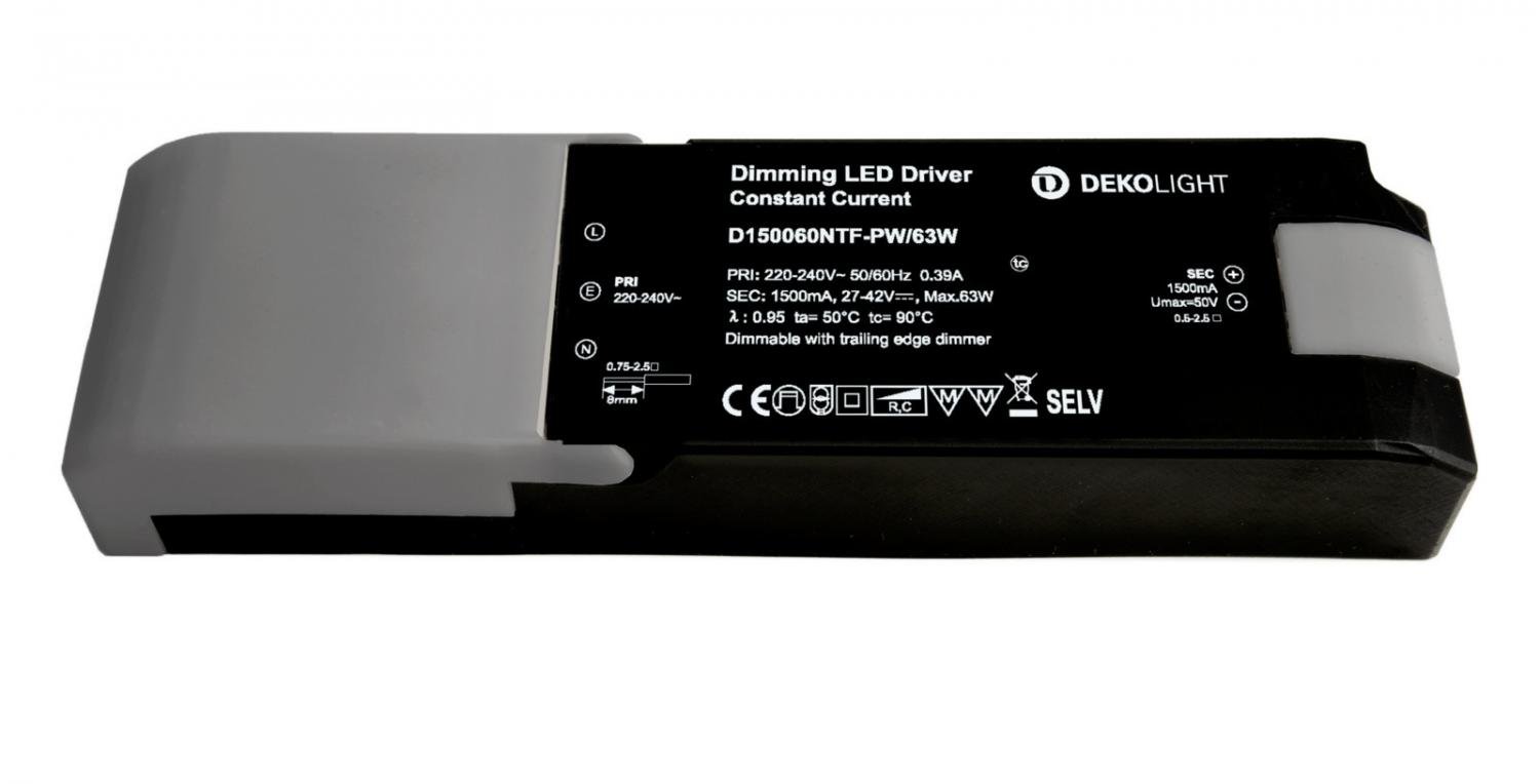 IMPR 862259 Deko-Light napájení (CC, DC) stmívatelné, QUICK, CC, 1500mA, 27-42V, 60W, konstantní proud - LIGHT IMPRESSIONS