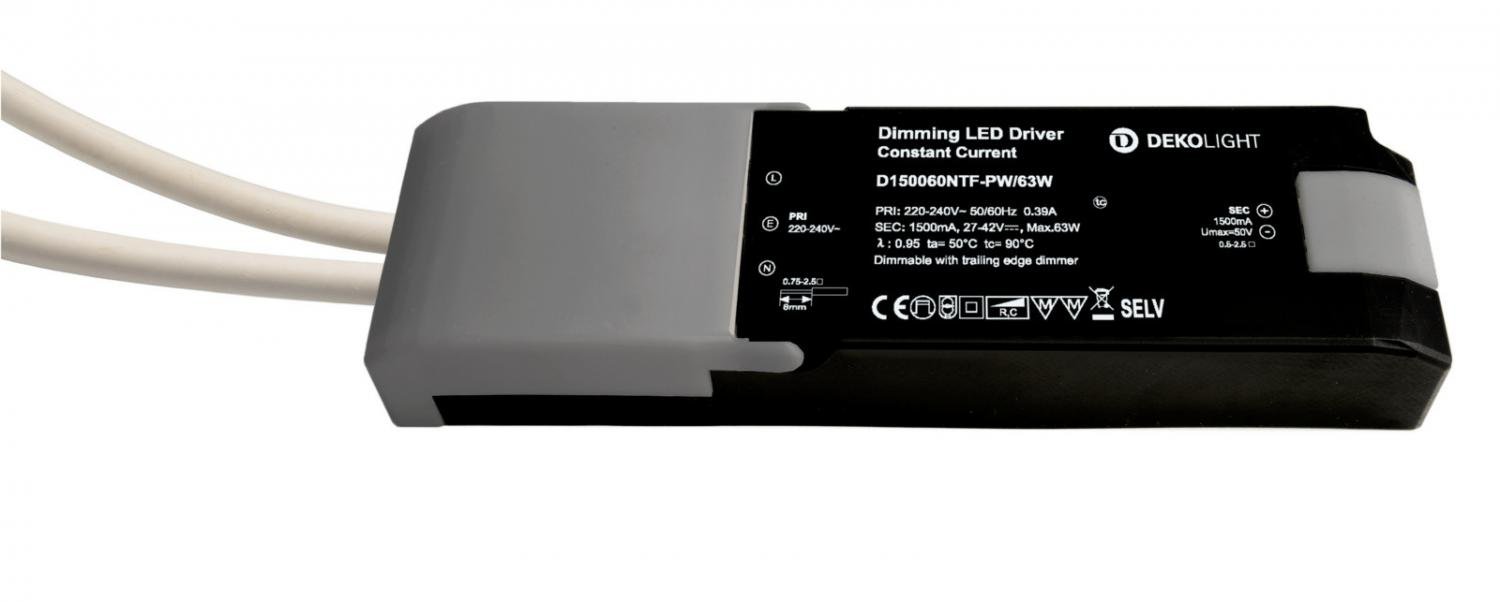 IMPR 862259 Deko-Light napájení (CC, DC) stmívatelné, QUICK, CC, 1500mA, 27-42V, 60W, konstantní proud (obrázek 2)
