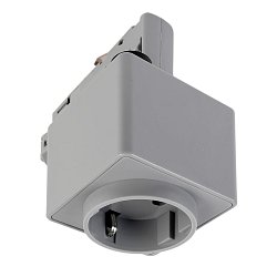 Obrázek pro produkt Deko-Light 3-fázový kolejnicový systém, D Line adaptér se zásuvkou, 220-240V 1440W šedá RAL 7040 58,5 mm - DEKOLIGHT