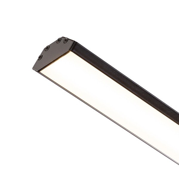 RED R14094 LED PROFILE J přisazený 1m černá matný akryl/hliník - RED - DESIGN RENDL