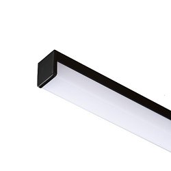 Obrázek pro produkt LED PROFILE H přisazený 1m černá matný akryl/hliník  - RED - DESIGN RENDL