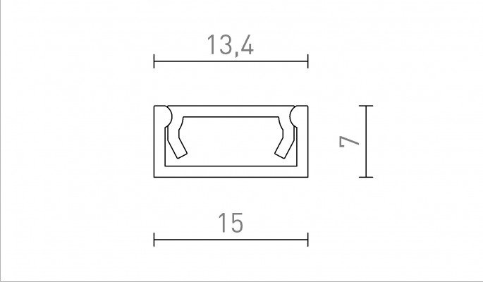 RED R14087 LED PROFILE G přisazený 1m černá matný akryl/hliník  - RED - DESIGN RENDL (obrázek 5)