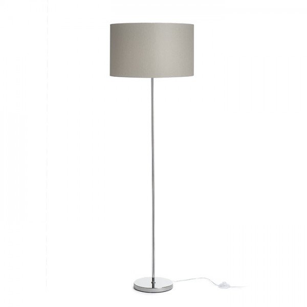 RED R14081 NYC/RON 40/25 stojanová Chintz světle šedá/chrom 230V E27 11W - RED - DESIGN RENDL