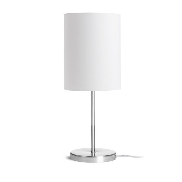 Levně RED R14056 NYC/RON 15/20 stolní Polycotton bílá/nikl 230V E27 7W - RED - DESIGN RENDL
