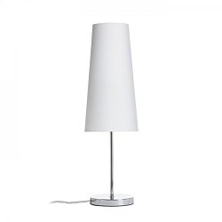 Obrázek pro produkt NYC/CONNY 15/30 stolní Polycotton bílá/chrom 230V E27 7W - RED - DESIGN RENDL