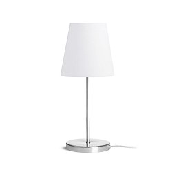 Obrázek pro produkt NYC/CONNY 15/15 stolní Polycotton bílá/nikl 230V E27 7W - RED - DESIGN RENDL