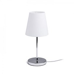 Obrázek pro produkt NYC/CONNY 15/15 stolní Polycotton bílá/chrom 230V E27 7W - RED - DESIGN RENDL