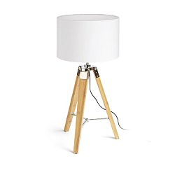 Obrázek pro produkt ALVIS/RON 40 stolní Polycotton bílá/bambus 230V E27 11W - RED - DESIGN RENDL