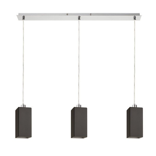 Levně RED R14029 LIZ III 80 závěsná černá sklo/matný nikl 230V E27 3x11W - RED - DESIGN RENDL