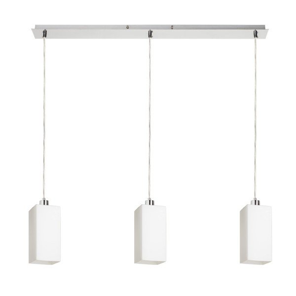Levně RED R14027 LIZ III 80 závěsná opálové sklo/matný nikl 230V E27 3x11W - RED - DESIGN RENDL