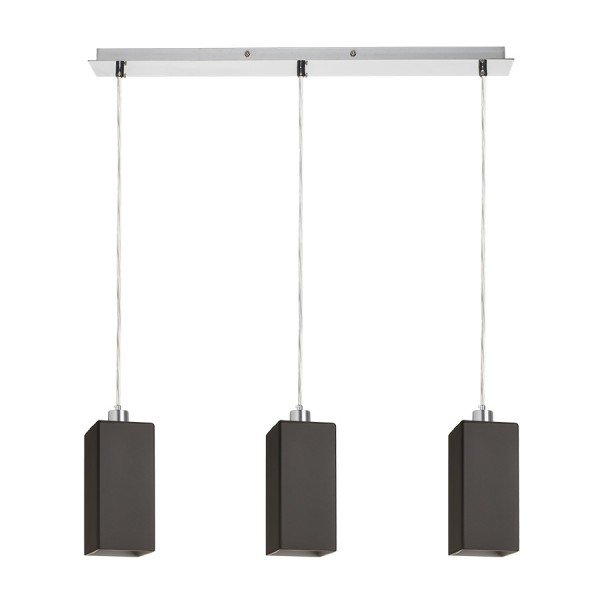 Levně RED R14026 LIZ III 60 závěsná černá sklo/chrom 230V E27 3x11W - RED - DESIGN RENDL