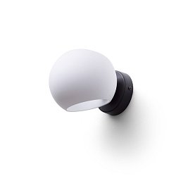 Obrázek pro produkt SOLARIS přisazená mléčné sklo/černá 230V E14 7W - RED - DESIGN RENDL
