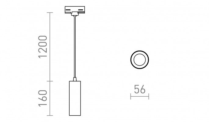 RED R13985 MAVRO pro tříokr. lištu závěsná černá/zlatá 230V LED 12W 38° 3000K - RED - DESIGN RENDL (obrázek 3)