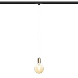 Obrázek pro produkt ARAQ pro tříokr. lištu závěsná česaná mosaz/černá 230V E27 42W - RED - DESIGN RENDL